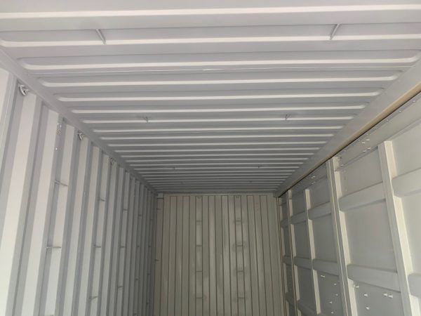 20ft Open Side Shipping Container Standard Height Wind and Watertight Beige - Image 25