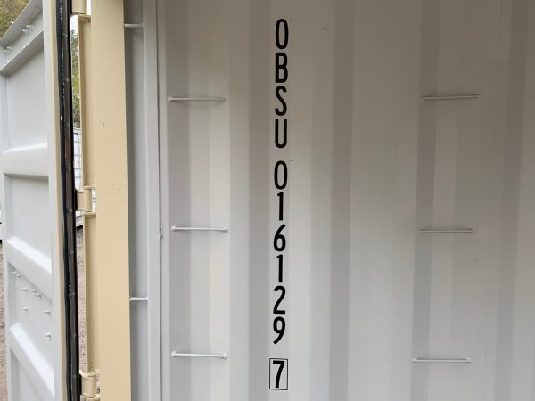 20ft Open Side Shipping Container Standard Height Wind and Watertight Beige - Image 33