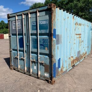 20ft Shipping Container Wind and Watertight Used Blue
