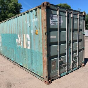 20ft Shipping Container Wind and Watertight Used Green