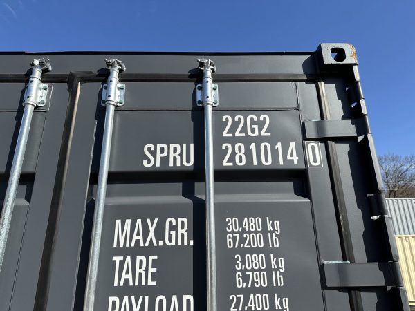 20ft Open Side Shipping Container Standard Height Wind and Watertight Gray - Image 3