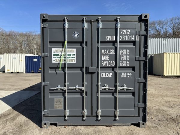 20ft Open Side Shipping Container Standard Height Wind and Watertight Gray - Image 7