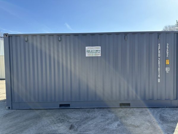 20ft Open Side Shipping Container Standard Height Wind and Watertight Gray - Image 8