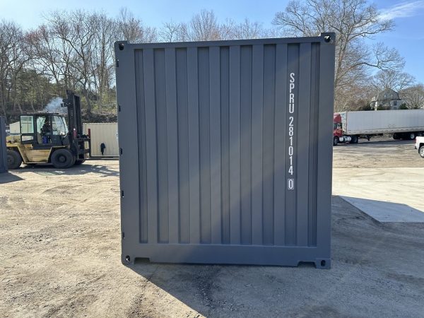 20ft Open Side Shipping Container Standard Height Wind and Watertight Gray - Image 9