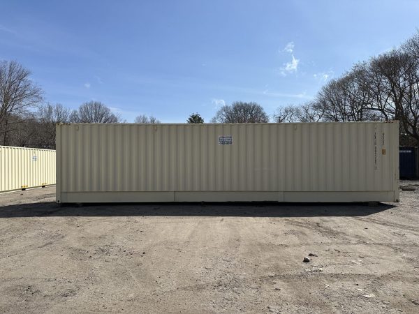 40ft High Cube Open Side Shipping Container Beige - Image 9