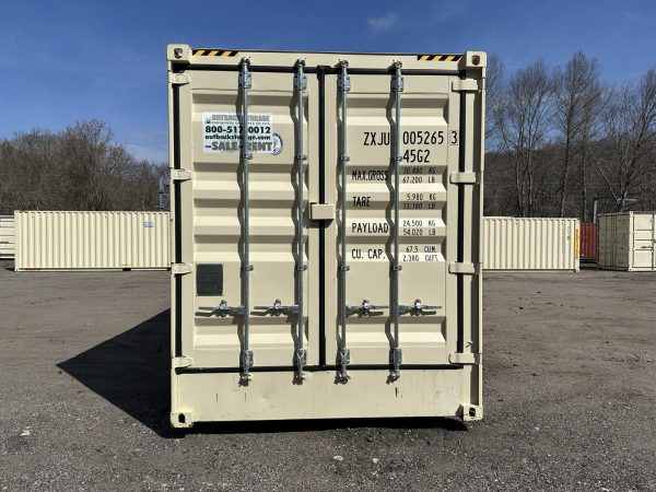 40ft High Cube Open Side Shipping Container Beige - Image 8