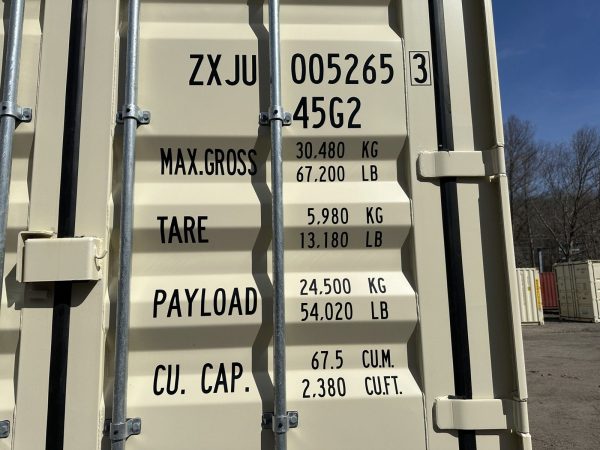 40ft High Cube Open Side Shipping Container Beige - Image 6