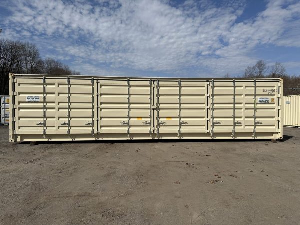40ft High Cube Open Side Shipping Container Beige - Image 4