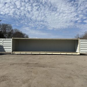 40ft High Cube Open Side Shipping Container Beige