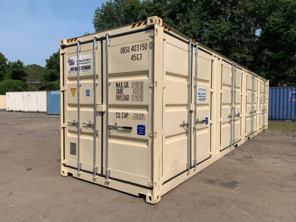 40ft New High Cube Four Side Door Openings Shipping Container Wind And Watertight Beige Or White - Image 11