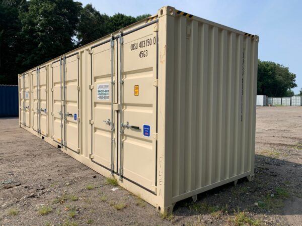 40ft New High Cube Four Side Door Openings Shipping Container Wind And Watertight Beige Or White - Image 13