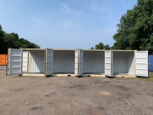 40ft New High Cube Four Side Door Openings Shipping Container Wind And Watertight Beige Or White