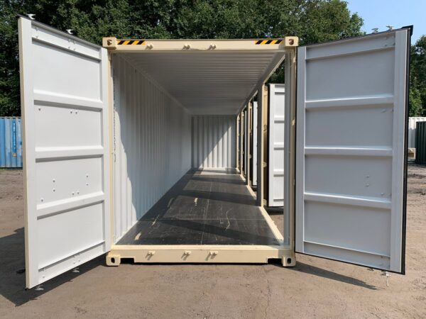 40ft New High Cube Four Side Door Openings Shipping Container Wind And Watertight Beige Or White - Image 37