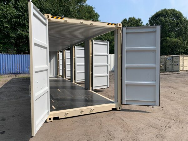 40ft New High Cube Four Side Door Openings Shipping Container Wind And Watertight Beige Or White - Image 38